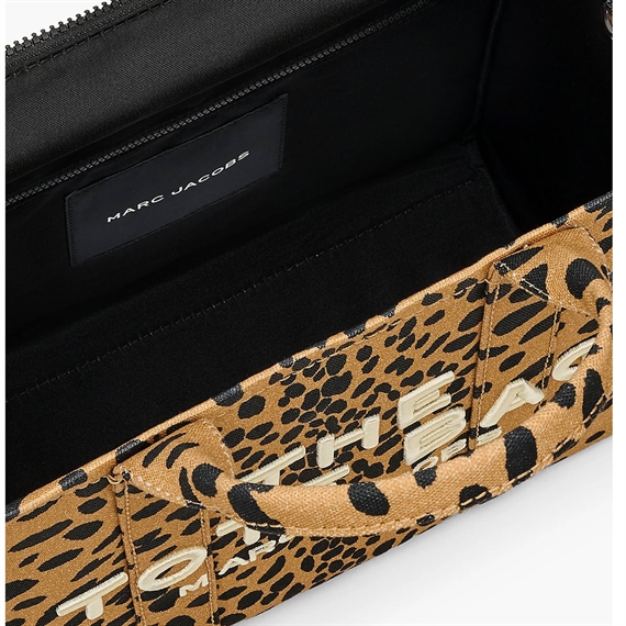 Marc Jacobs The Medium Cheetah Canvas Tote Bag, Black Multi 